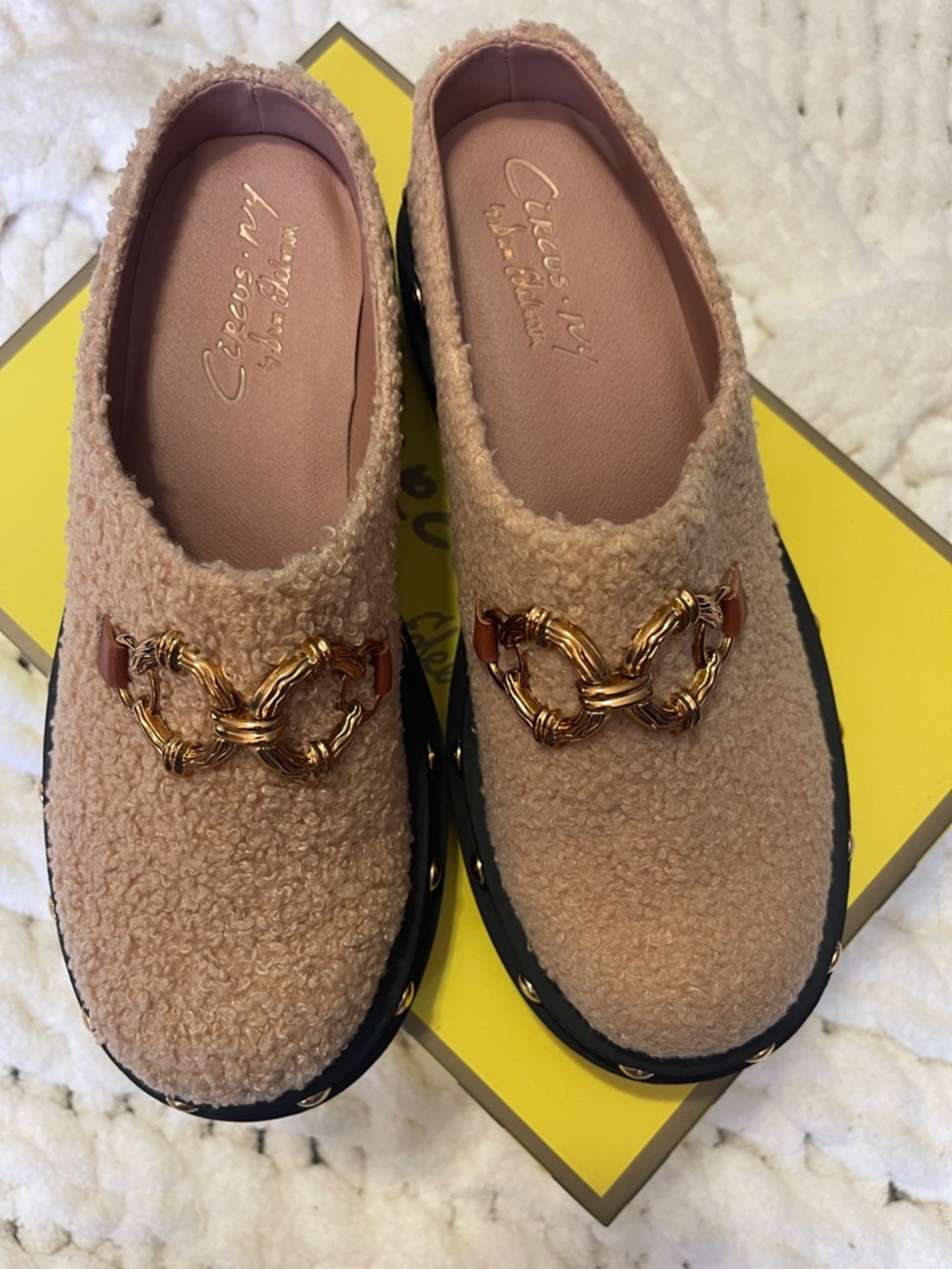 Circus by Sam Edelman size 7.5 New never worn. Teddy Shearling Mule - Beige - Picture 2 of 6